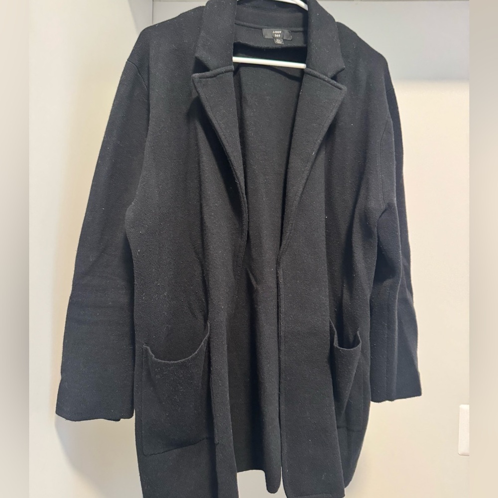 J Crew Black Sweater Blazer